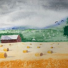My project in Watercolor Landscapes: Experimental Tools and Techniques course. Projekt z dziedziny  Sztuki piękne,  Malarstwo i Malowanie akwarelą użytkownika monica_jarnkvist - 18.01.2022