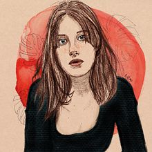 Mi Proyecto del curso: Retrato ilustrado con Procreate. Projekt z dziedziny Trad, c, jna ilustracja, Grafika wektorowa, Ilustracja c, frowa i Portret użytkownika annaalmu9 - 17.01.2022