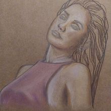 Mi Proyecto del curso: Ilustración con pastel y lápices de colores. Traditional illustration, Fine Arts, Pencil Drawing, Drawing, Portrait Drawing, Realistic Drawing, and Artistic Drawing project by Jorgelina Bordón - 12.15.2021