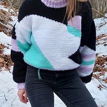 My project in Intarsia Knitwear Design and Creation course. Fashion Design, Fiber Arts, DIY, Knitting, and Textile Design project by spela.sodja - 01.15.2022