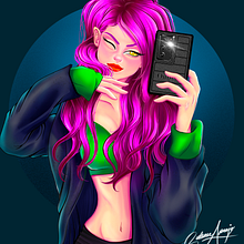Meu projeto do curso: Retrato de personagens femininas com Procreate. Projekt z dziedziny Tradycyjna ilustracja, Ilustracja cyfrowa i Rysunek cyfrowy użytkownika zu7aralopez - 18.01.2022