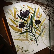 kwiaty Ein Projekt aus dem Bereich Traditionelle Illustration und Aquarellmalerei von Kaśka Gorczyca - 19.01.2022