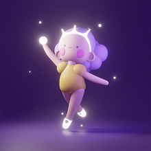 My project in Kawaii Character Creation in 3D with Blender  course. Un proyecto de Ilustración tradicional, Diseño de personajes, Ilustración digital, Modelado 3D y Manga de Марина Яценко - 19.01.2022