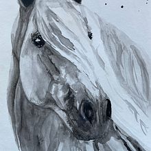 My project in Expressive Animal Portraits in Watercolor course. Traditional illustration, Watercolor Painting, Realistic Drawing, and Naturalistic Illustration project by ingridydewet - 01.18.2022