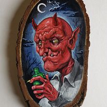 Diablik. Un proyecto de Ilustración tradicional, Diseño de personajes, Pintura, Cómic y Pintura acrílica de Marcin Szymański - 19.01.2022