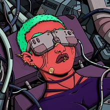 Futuristic Girl. Traditional illustration, Comic, Digital Illustration, Digital Drawing, Pencil Drawing, Drawing, and Animated Illustration project by Héctor Sánchez Azores - 05.16.2017