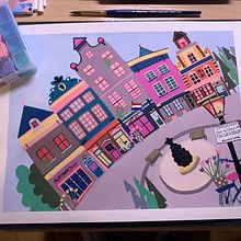 Mi Proyecto del curso: Sketchbook pictórico en gouache. Un progetto di Illustrazione tradizionale, Bozzetti, Disegno, Illustrazione architettonica, Sketchbook e Pittura gouache di Andreah Sucre Bello - 19.01.2022