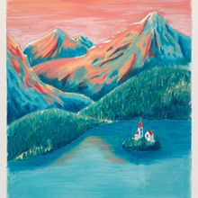 My project in Landscapes with Oil Pastels and Crayons: Playing with Light course. Traditional illustration, Fine Arts, Pencil Drawing, Drawing, and Artistic Drawing project by pd - 01.19.2022