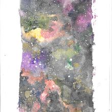 My Galactic project for Modern Watercolor Techniques course. Traditional illustration, Fine Arts, Painting, and Watercolor Painting project by Vicky Koch - 01.19.2022