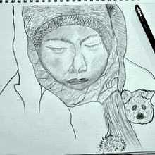 Kid in freezing region Ein Projekt aus dem Bereich Traditionelle Illustration von alexwyns - 19.01.2022