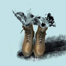 flowers and dott.martenes . % Monica Locatelli tarafından hazırlanan Tasarım, Geleneksel illüstras, Ve on projesi - 01.03.2022