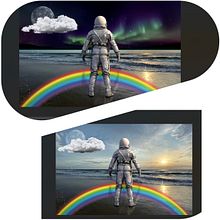 space and sea . % Monica Locatelli tarafından hazırlanan Geleneksel illüstras, on, Tasarım, Ve Reklamcılık projesi - 01.19.2022