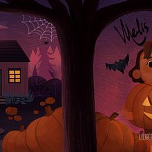 My project in Picturebook Creation course- Meli's Halloween. Ilustração tradicional, Design editorial, Desenho, Stor, board, Ilustração infantil, Narrativa, e Álbum ilustrado projeto de Lilibeth Jimenez - 16.01.2022