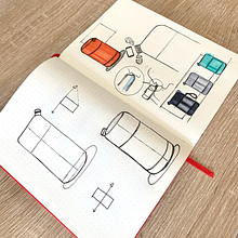 Mi Proyecto del curso: Introducción al sketching para diseño de producto. Design, Sketching, and Sketchbook project by Sabine Flores - 01.13.2022