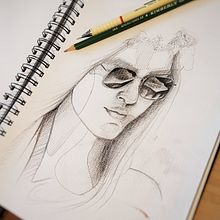 My project in Portrait Sketchbooking: Explore the Human Face course. Esboçado, Desenho, Desenho de retrato, Desenho artístico, e Sketchbook projeto de liorart - 20.01.2022
