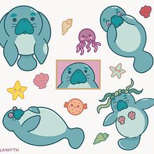 Henry the Manatee. Un progetto di Illustrazione tradizionale e Character design di Patrycja - 20.01.2022