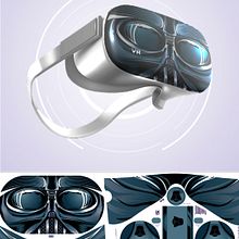 Darth Vader - Oculus Quest 2. Een project van Traditionele illustratie,  Ontwerp, Grafisch ontwerp, Productontwerp, Vectorillustratie,  Creativiteit, Digitale illustratie, Videogames y Digitaal ontwerp van Javier Esteban Rodriguez Medina - 19.01.2022