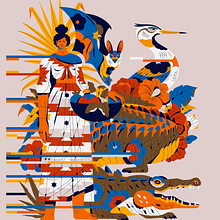 Zihuatanejo. Traditional illustration, Design, Art Direction, and Fine Arts project by Profe - 01.21.2022