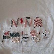 Mon projet du cours : Introduction à la broderie en relief. Embroider, and Textile Design project by lnsr - 02.20.2022