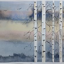 Mon projet du cours : Paysages atmosphériques à l'aquarelle. Projekt z dziedziny Malowanie akwarelą użytkownika fabrice Dambrine - 13.01.2022