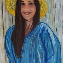Portrait of my friend Bella. Un proyecto de Pintura al óleo de Florian Clemente - 21.01.2022