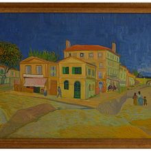 The Yellow House (after Van Gogh). Oil Painting project by Florian Clemente - 01.21.2022