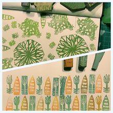 My project in Sketchbooking with Handmade Stamps course. Een project van Traditionele illustratie, Patroonontwerp, Printen, Sketchbook y Graveren van gargoule - 21.01.2022