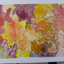 Pile of Autumn leaves. Un projet de Illustration traditionnelle, Peinture, Dessin, Aquarelle, Illustration à l'encre et Illustration naturaliste de Auriel Roe - 21.01.2022