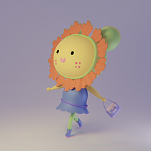 Mi Proyecto del curso: Creación de personajes kawaii en 3D con Blender . Un progetto di Illustrazione tradizionale, Character design, Illustrazione digitale, Modellazione 3D e Manga di aifos2000 - 20.01.2022