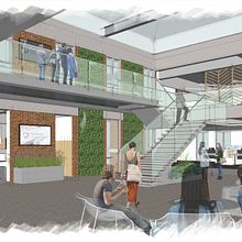 Chambers Building Enclosed Courtyard Concept. Un progetto di Architettura, Illustrazione architettonica e Disegno artistico di Katie Endresen - 13.11.2018