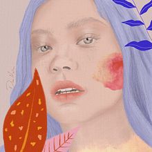 Mi Proyecto del curso: Retrato ilustrado con Procreate. Traditional illustration, Vector Illustration, Digital Illustration, and Portrait Drawing project by Daniela Martínez Castillo - 01.19.2022