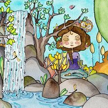 Gufino medita. Un progetto di Illustrazione tradizionale e Pittura ad acquerello di irenuz - 22.01.2022