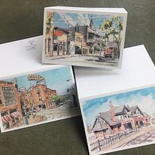 Greeting Cards from Flagstaff, Arizona, USA. Architecture, Br, ing, Identit, Sketching, Watercolor Painting, Instagram & Ink Illustration project by Robert Chambers - 01.22.2022