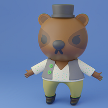My project in Kawaii Character Creation in 3D with Blender course. Projekt z dziedziny Trad, c, jna ilustracja, Projektowanie postaci, Ilustracja c, frowa,  Modelowanie 3D i Manga użytkownika ryecrowendesign - 22.01.2022