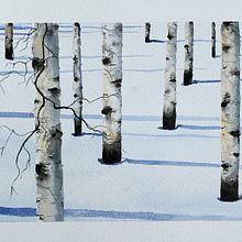 My project in Atmospheric Landscapes in Watercolor  course. Un projet de Beaux Arts, Peinture , et Aquarelle de npotte - 23.01.2022