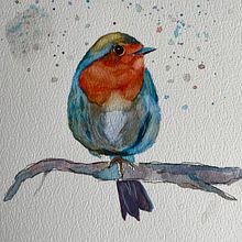 Meu projeto do curso: Técnicas expressivas de aquarela para ilustração de pássaros. Un projet de Illustration traditionnelle, Aquarelle, Dessin réaliste et Illustration naturaliste de luna5189 - 20.01.2021