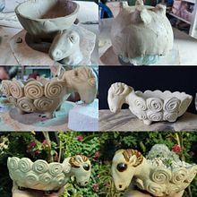 Mi Proyecto del curso: Creación de macetas de cerámica con personalidad. Artesanato, Artes plásticas, e Cerâmica projeto de Acuarela Del Mar Serrada Pérez - 11.01.2022