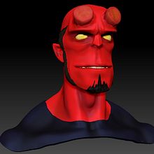 Mi Proyecto del curso: Modelado de personajes en 3D "Hellboy" Ein Projekt aus dem Bereich 3D, Design von Figuren, 3-D-Modellierung, Design von 3-D-Figuren und 3-D-Design von georgos14 - 23.01.2022