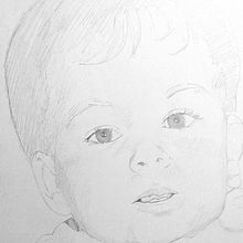 Delys bebé  . Pencil Drawing, Drawing, Portrait Drawing, Realistic Drawing, and Artistic Drawing project by Alvaro Javier Abad Sanz - 01.23.2022