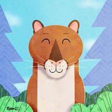 My project in Playful Animal Illustration with Photoshop course. Traditional illustration, and Digital Illustration project by ryancx9910 - 01.23.2022
