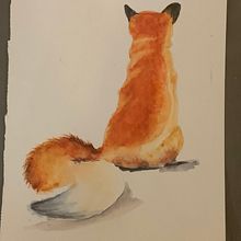 My project in Expressive Animal Portraits in Watercolor course Ein Projekt aus dem Bereich Traditionelle Illustration, Aquarellmalerei, Realistische Zeichnung und Naturalistische Illustration von Susan - 23.12.2021
