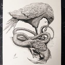 My project in Surrealistic Fineliner Illustration course. Ilustração tradicional, Desenho a lápis, Desenho, Desenho realista, Desenho artístico e Ilustração com tinta projeto de Maurizio Bonaiuto - 21.01.2022