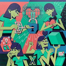 Shopify. Painting, and Traditional illustration project by Vidam - 01.24.2022