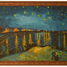 Starry Night Over the Rhône (after Van Gogh). Oil Painting project by Florian Clemente - 01.24.2022
