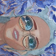 Mi Proyecto del curso: ENTRE VIOLETAS Ein Projekt aus dem Bereich Traditionelle Illustration, Bildende Künste, Malerei, Zeichnung, Aquarellmalerei, Porträtzeichnung und Artistische Zeichnung von Andrea Taveira - 24.01.2022