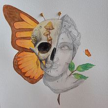 Meu projeto do curso: Desenho anatômico da cabeça humana. Pencil Drawing, Drawing, Portrait Drawing, Realistic Drawing, Figure Drawing, and Fine Arts project by Juliana Julio Cossuol - 01.06.2022