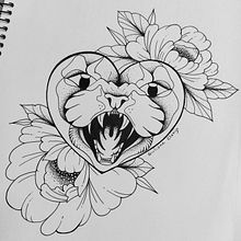 Insta: @clavijo.arts. Un progetto di Illustrazione tradizionale, Illustrazione digitale e Design di tatuaggi di Giuliane Clavijo - 24.01.2022