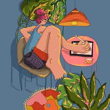 Evening routine. Un projet de Illustration traditionnelle de Aleksandra Volkova - 24.01.2022