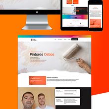 Diseño web Empresa de pintura en Málaga Pintores profesionales. Un proyecto de Diseño y Diseño Web de Juan Miguel Albarracin - 24.01.2022