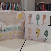 Mi Proyecto del curso: Ilustración creativa: juega con materiales inesperados  Ein Projekt aus dem Bereich Traditionelle Illustration, Bildende Künste, Malerei, Kreativität und Sketchbook von Gloria Candioti - 24.01.2022